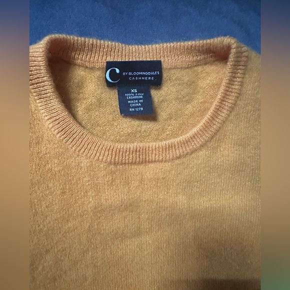 MUSTARD YELLOW 100% CASHMERE EXCELLENT CONDITION - Picture 3 of 3